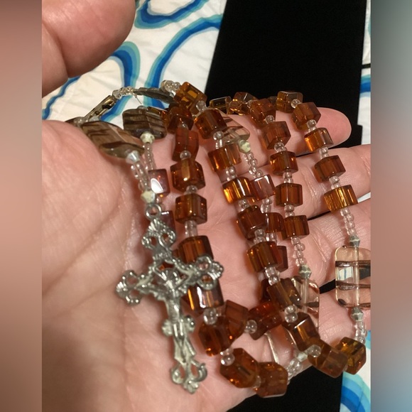 New handmade Rosary/necklace with cross - #174 - Picture 6 of 9